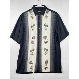 Batik Bay Aloha Shirt Mens Medium‎ Palm Tree Print Tropical